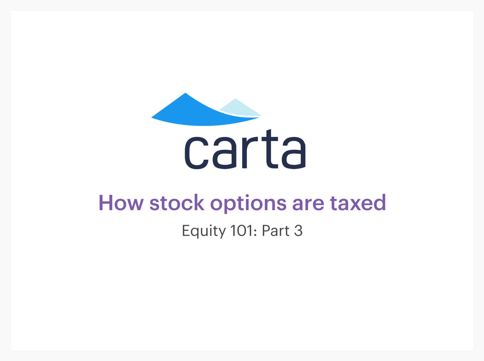 how stock options are taxed||||